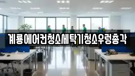 계룡에어컨청소세탁기청소우렁총각