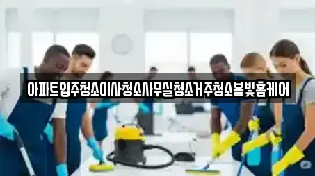 아파트입주청소이사청소사무실청소거주청소봄빛홈케어