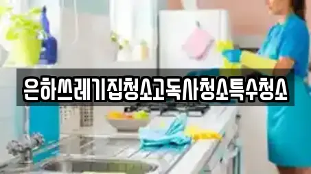 은하쓰레기집청소고독사청소특수청소