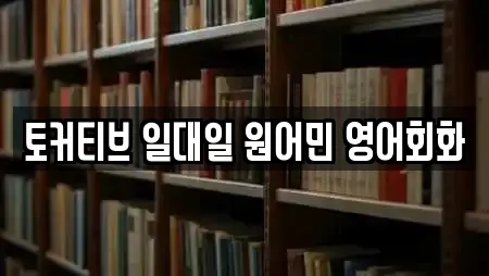 토커티브 일대일 원어민 영어회화