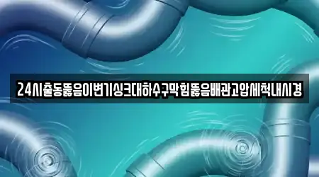 24시출동뚫음이변기싱크대하수구막힘뚫음배관고압세척내시경