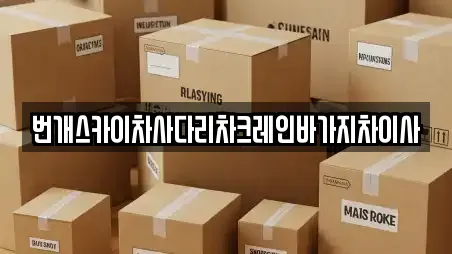 번개스카이차사다리차크레인바가지차이사