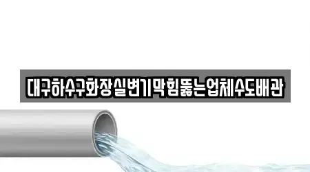 대구하수구화장실변기막힘뚫는업체수도배관