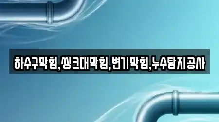 하수구막힘,씽크대막힘,변기막힘,누수탐지공사