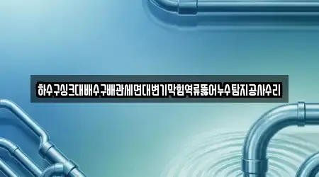 하수구싱크대배수구배관세면대변기막힘역류뚫어누수탐지공사수리