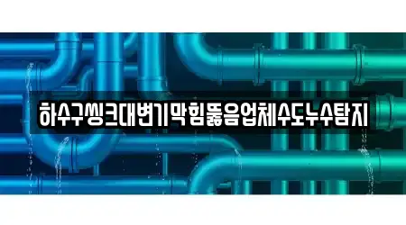 하수구씽크대변기막힘뚫음업체수도누수탐지