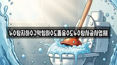 누수탐지하수구막힘하수도뚫음수도누수탐사공사업체