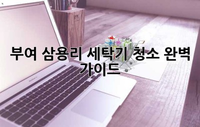 부여 삼용리 세탁기 청소 완벽 가이드
