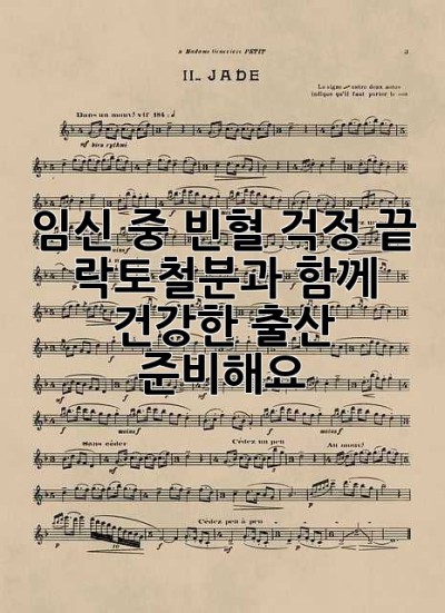 임신 중 빈혈 걱정 끝! 락토철분과 함께 건강한 출산 준비해요🤰