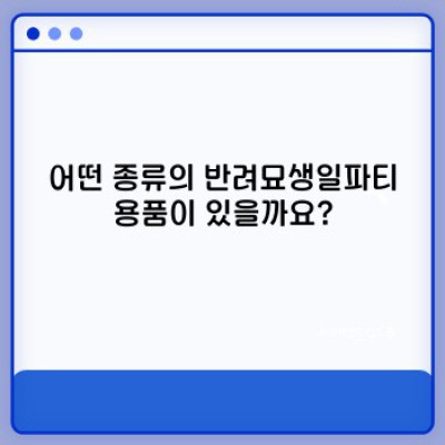 나만의 냥이 생일파티! 완벽한 반려묘생일파티용품 준비 가이드