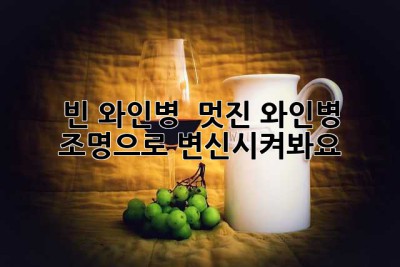 빈 와인병? ✨ 멋진 와인병 조명으로 변신시켜봐요!