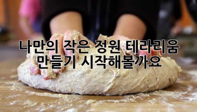 나만의 작은 정원, 테라리움 만들기 시작해볼까요? ✨