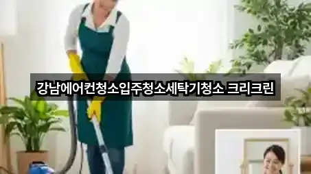 강남에어컨청소입주청소세탁기청소 크리크린