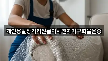 개인용달장거리원룸이사전자가구화물운송