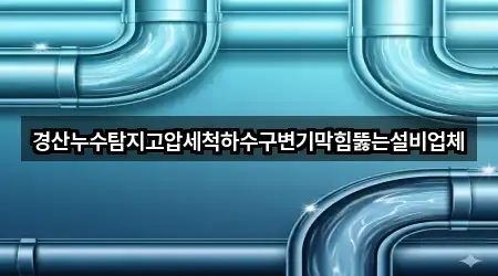 경산누수탐지고압세척하수구변기막힘뚫는설비업체