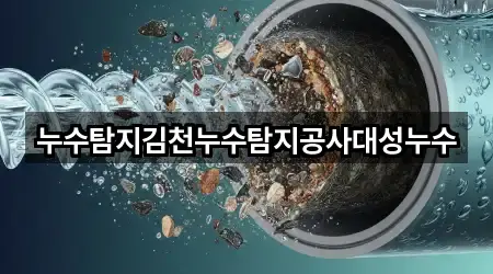 누수탐지김천누수탐지공사대성누수