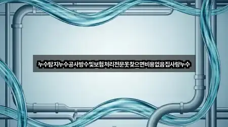 누수탐지누수공사방수및보험처리전문못찾으면비용없음집사랑누수