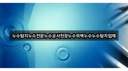누수탐지누수전문누수공사천장누수외벽누수누수탐지업체