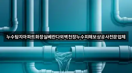 누수탐지아파트화장실베란다외벽천장누수피해보상공사전문업체