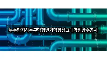 누수탐지하수구막힘변기막힘싱크대막힘방수공사