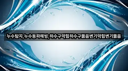 누수탐지,누수동파해빙,하수구막힘하수구뚫음변기막힘변기뚫음