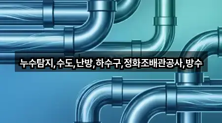 누수탐지,수도,난방,하수구,정화조배관공사,방수
