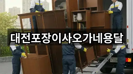 대전포장이사오가네용달