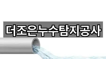 더조은누수탐지공사