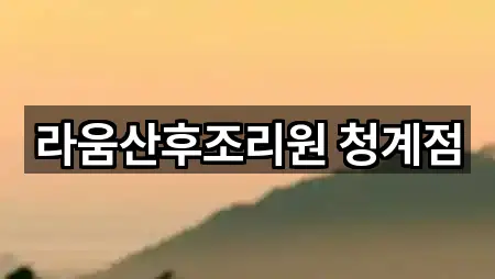 경기 포일동산후조리원 3곳 최근 확인