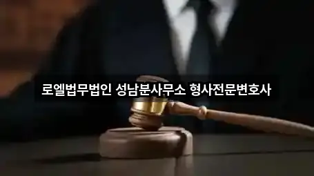 로엘법무법인 성남분사무소 형사전문변호사