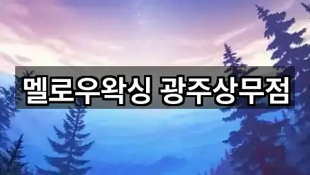 멜로우왁싱 광주상무점