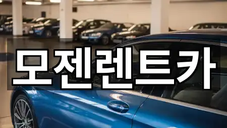 의정부시 금오동 장기렌트카 5곳 주소 검색