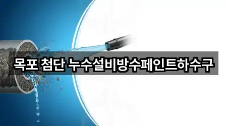 목포 첨단 누수설비방수페인트하수구