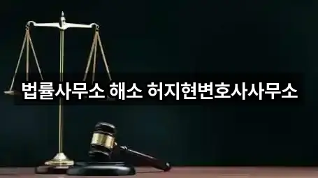 법률사무소 해소 허지현변호사사무소