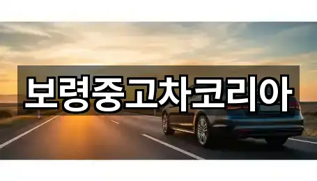 보령중고차코리아