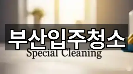 대연동 청소 주소 체크 5곳