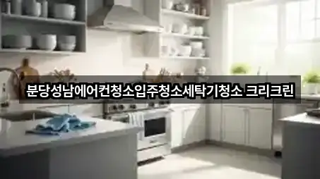 분당성남에어컨청소입주청소세탁기청소 크리크린