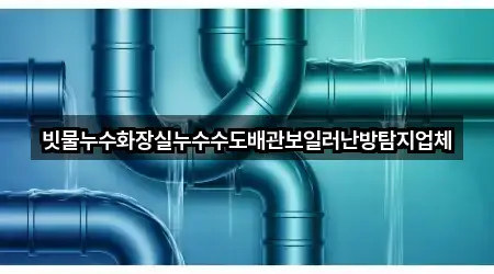 빗물누수화장실누수수도배관보일러난방탐지업체