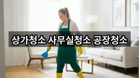 경기 병점동 상가청소 모아보기 5곳