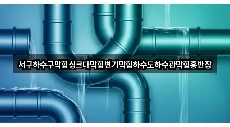 서구하수구막힘싱크대막힘변기막힘하수도하수관막힘홍반장