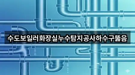 서구 중리동 하수구뚫음 지역별 5곳