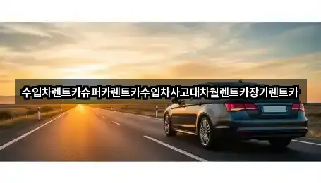 서울 합정동 장기렌트카 기본 정보 2곳
