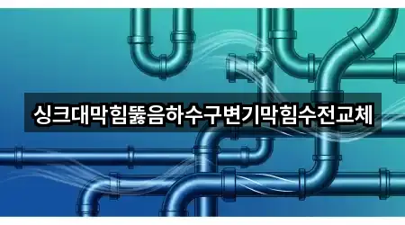 싱크대막힘뚫음하수구변기막힘수전교체