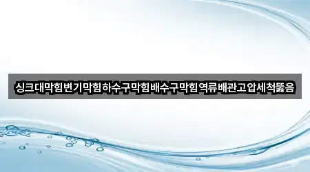 서울특별시 묘동 배수구 뚫음 2곳 위치 링크
