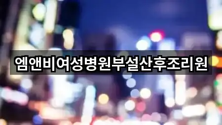 엠앤비여성병원부설산후조리원