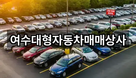 전남 여수시 해산동 중고차 4곳 위치 총정리