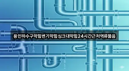 용인하수구막힘변기막힘싱크대막힘24시간근처역류뚫음