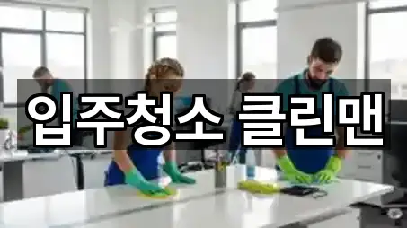 입주청소 클린맨