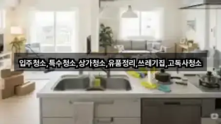 원클릭 조회: 상개동 입주청소 4곳