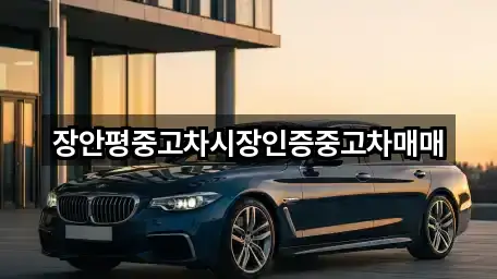장안평중고차시장인증중고차매매